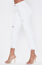 Cargar imagen en el visor de la Galería, Jeans tobilleros de tiro alto Dream - Blanco