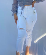 Cargar imagen en el visor de la Galería, Jeans tobilleros de tiro alto Dream - Blanco