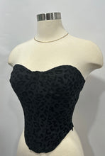 Carregue a imagem no visualizador da Galeria, Georgia Corset Top- Black/Cheetah Pattern
