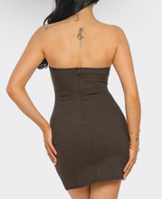 Carregue a imagem no visualizador da Galeria, Dahlia Dress- Brown/Black
