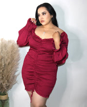 Carregue a imagem no visualizador da Galeria, Dolce Dress- Wine (Sizes S-3XL)

