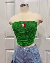 Carregue a imagem no visualizador da Galeria, Mexico Bedazzled Corset Top- Green
