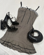 Load image into Gallery viewer, Adriel Dress- Black/Gray Plaid

