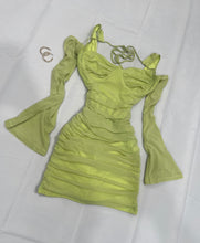 Load image into Gallery viewer, Rutila Dress- Lime Green
