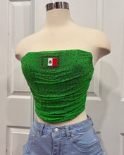 Carregue a imagem no visualizador da Galeria, Mexico Bedazzled Corset Top- Green
