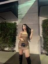 Load image into Gallery viewer, Bombshell Dress- Mocha
