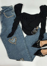 Load image into Gallery viewer, Sweetheart Jeans- Blue Denim
