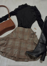Charger l'image dans la galerie, Delilah Skirt- Brown/Plaid Multicolor
