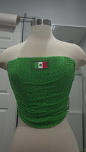 Cargue y reproduzca video en el visor de la Galería, Mexico bedazzled corset - Green
