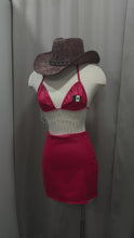 Load and play video in Gallery viewer, Mexico Skirt Set- Red
