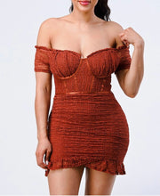 Load image into Gallery viewer, Nicole Dress- Rust
