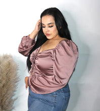 Load image into Gallery viewer, Lucie Top- Dark Mauve (Plus Size)
