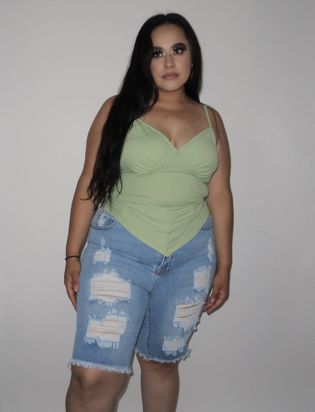 Serenity Top- Lime Green (Plus Size)