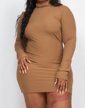Load image into Gallery viewer, Lexy Dress- Mocha (Sizes S-3XL)
