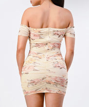 Load image into Gallery viewer, Belle Mini Dress- Cream/Floral
