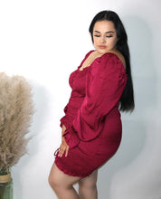 Load image into Gallery viewer, Dolce Dress- Wine (Plus Size)
