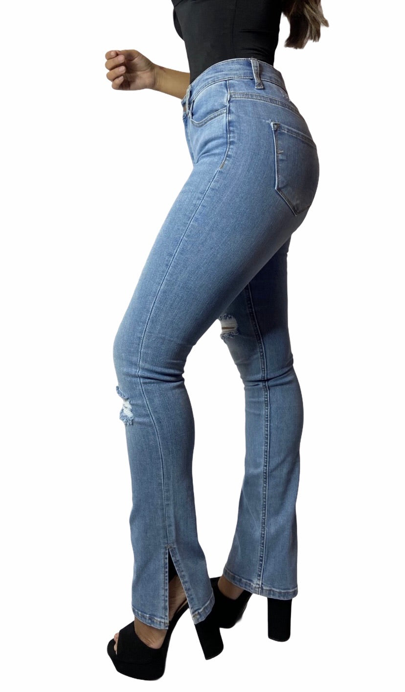 Belle Bootcut Jeans- Medium Stone