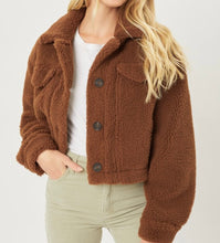 Load image into Gallery viewer, Teddy Jacket- Brown
