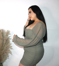 Load image into Gallery viewer, Lily Dress- Olive Green (PLUS SIZE)
