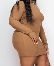 Load image into Gallery viewer, Lexy Dress- Mocha (Sizes S-3XL)
